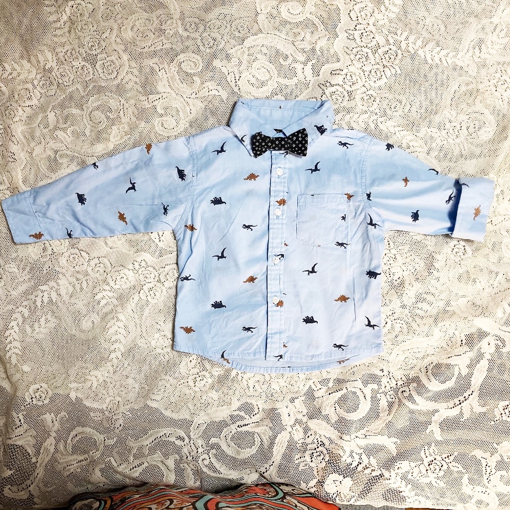 Quad  Seven Shirt  with BowTie ( 24 Mos.)